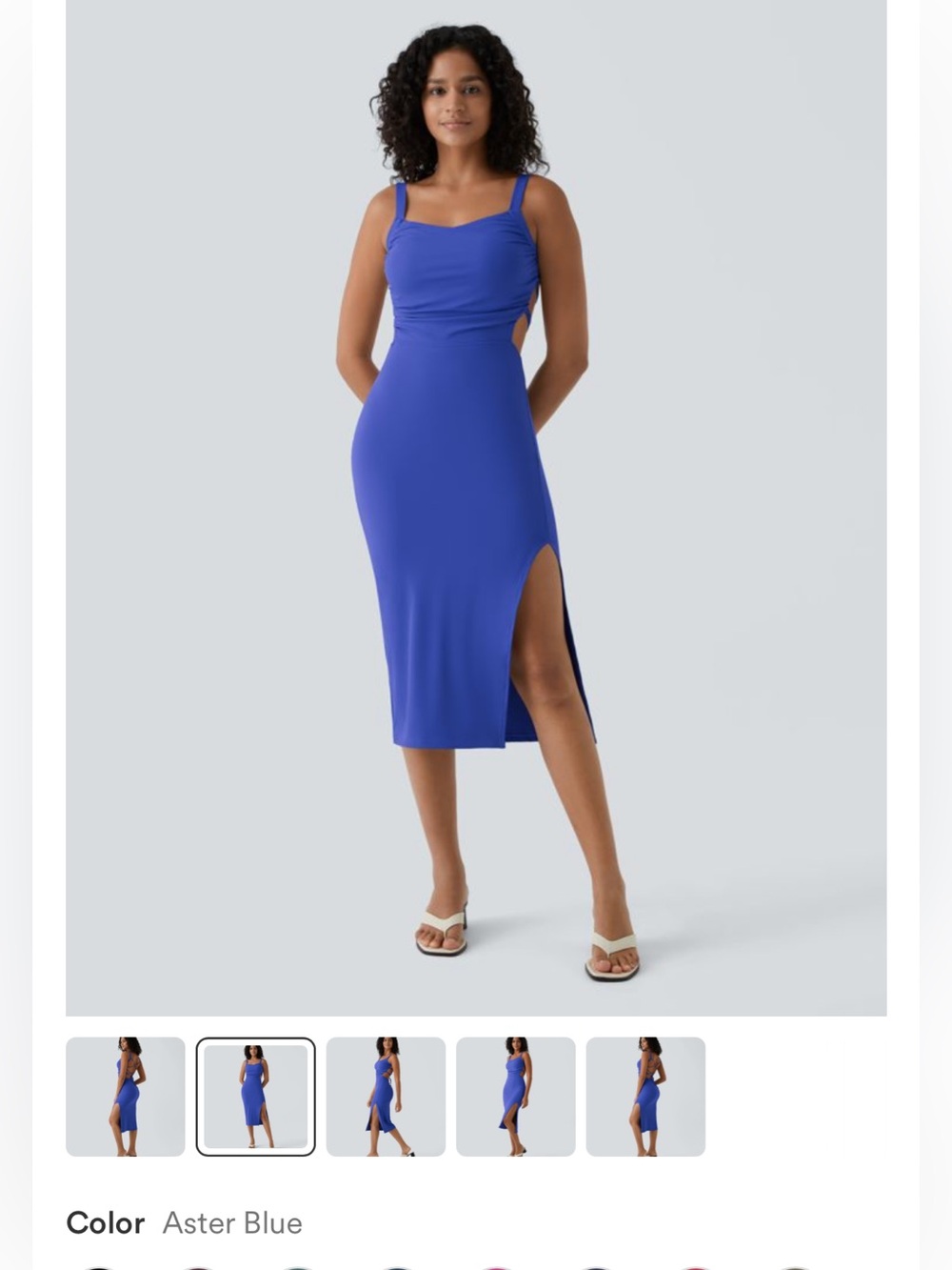 HALARA NWT Midi Bodycon Open Back Small - Picture 4 of 5